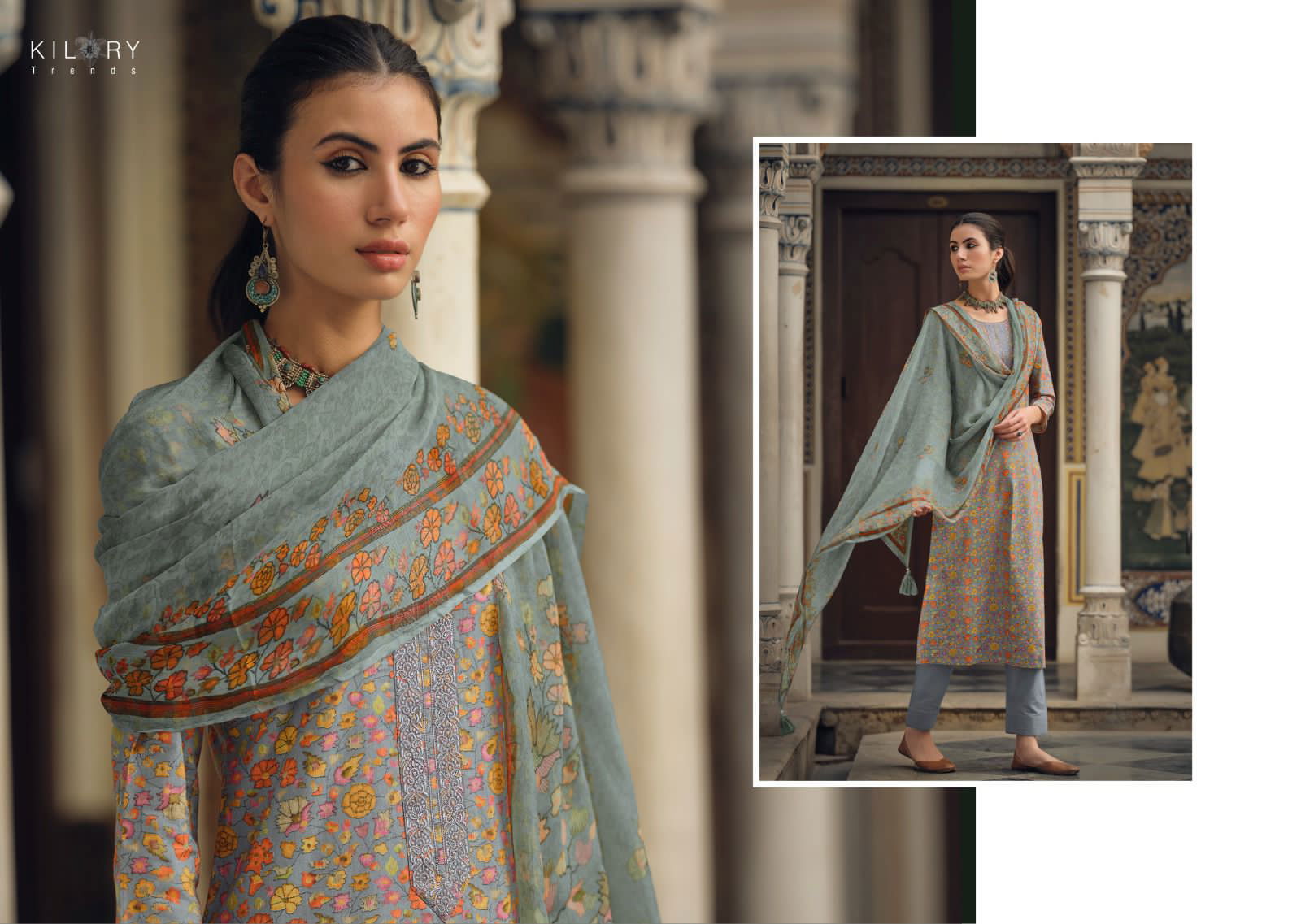 Tesoro By Kilory Trendz 641-648 Cotton Dress Material Catalog